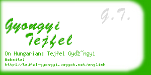 gyongyi tejfel business card